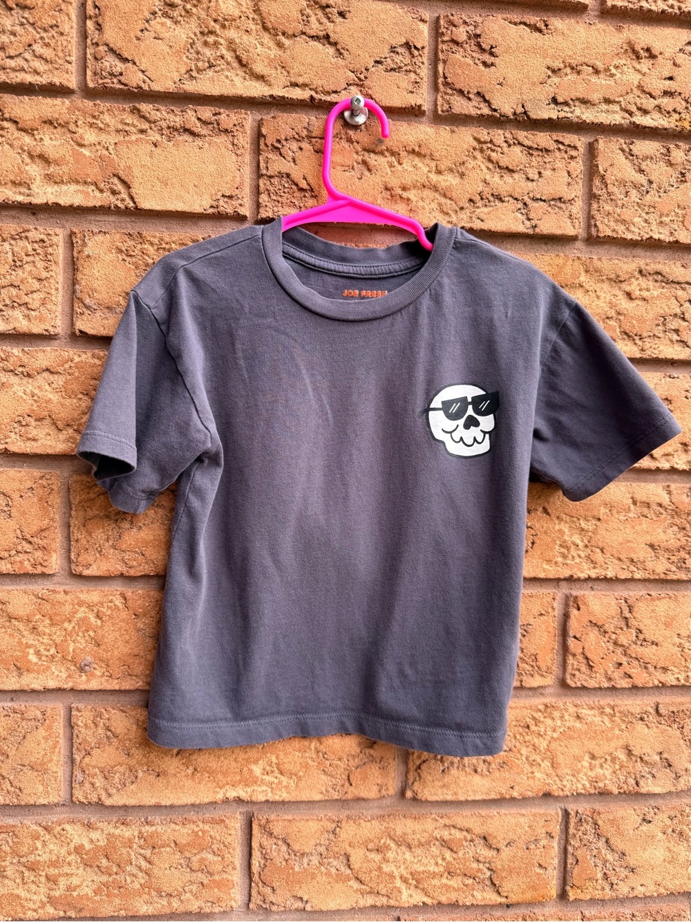 10/$25 • Joe Fresh Charcoal Skull Cotton Graphic Tee
